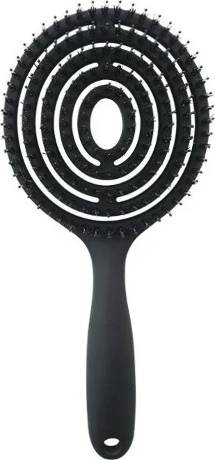 Furçë për flokë për femra Ecarla Massage & Detangling, e zezë, 1 copë