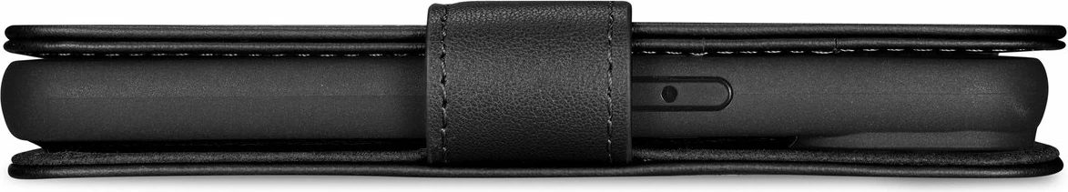 Mbështjellës iCarer Wallet Case 2in1 për iPhone 14 Plus, lëkurë natyrale, Anti-RFID, e zezë