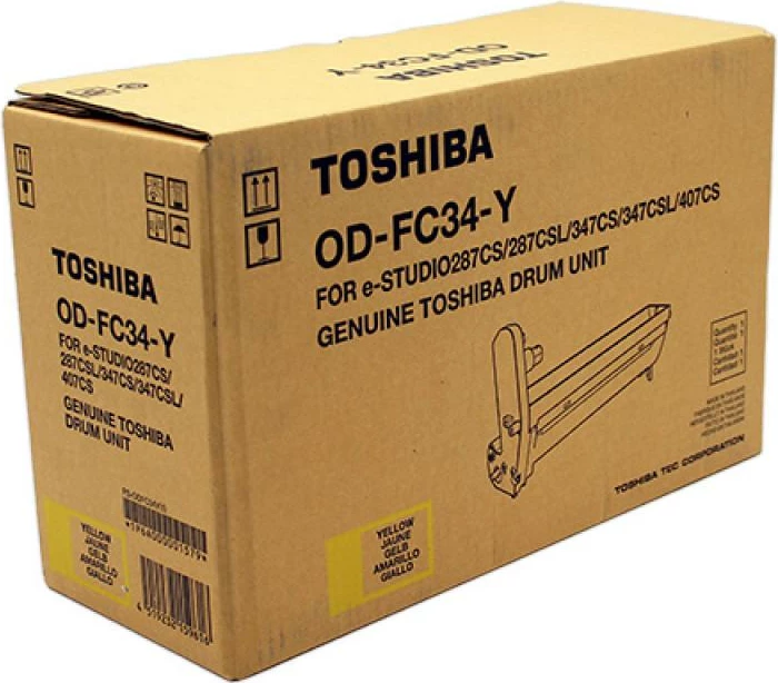 Drum imazhi, Toshiba, OD-FC34-Y (ODFC34Y, 6A000001579), 30,000 faqe, kompatibil me e‑STUDIO 287cs/347cs/407cs, verdhë