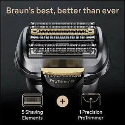 Makinë rroje Braun Series 9 Pro+ 9565cc, Wet & Dry, bateri Li-Ion, Metallic