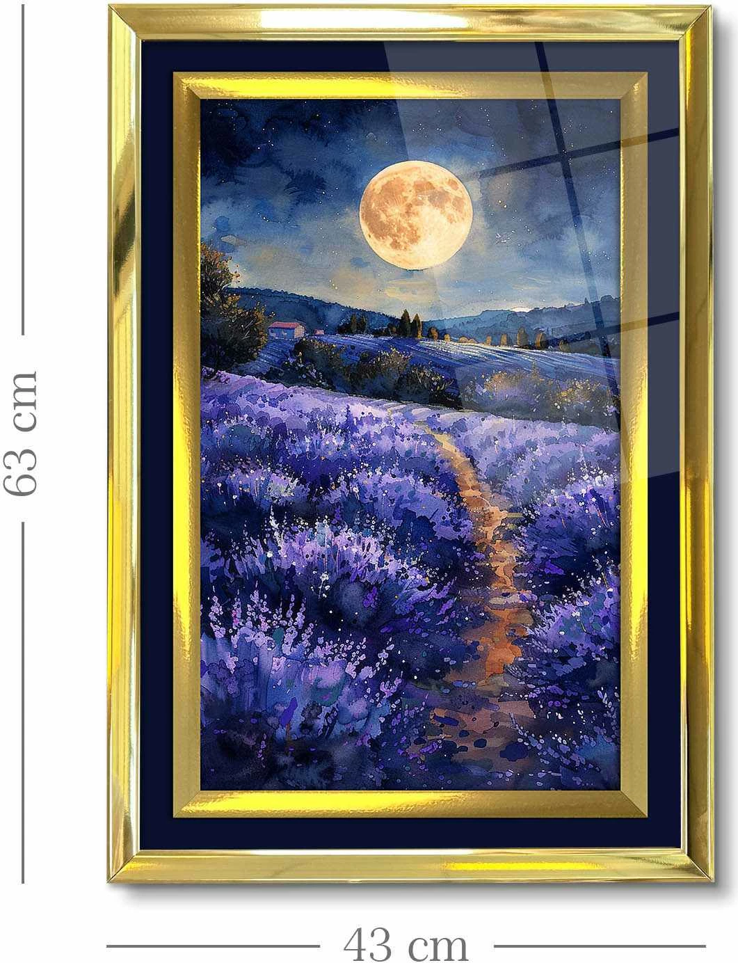 Pikturë dekorative me kornizë, shumëngjyrëshe, Wallity 4363Kromaltınct - 043, 43x65cm