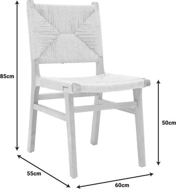 Karrige Arten, litar-gome, ngjyrë natyrale, 60x55x85cm