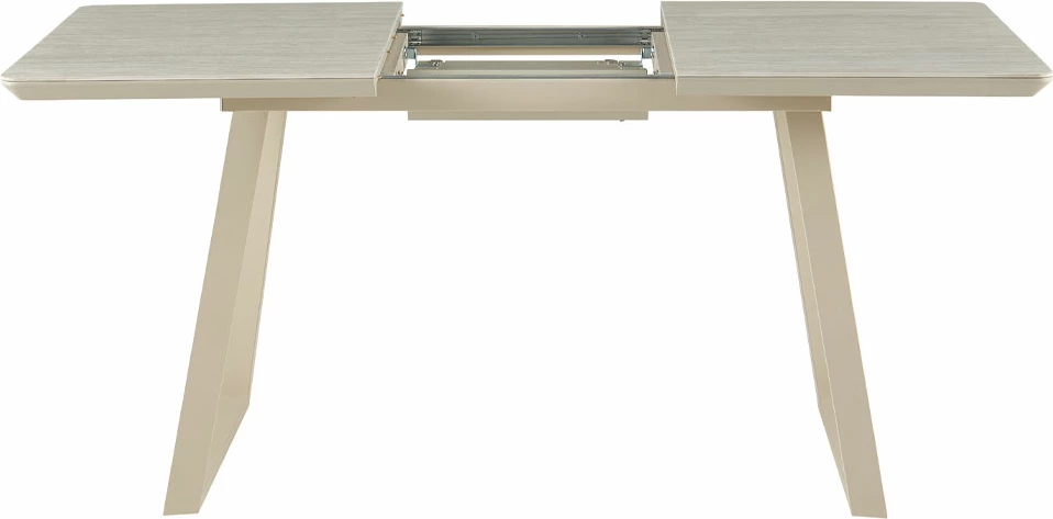 Tavolinë zgjatëse Tessera, ngjyrë bezhë-latte, 120x80x76cm