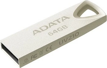 Pendrive Adata DashDrive UV210, 64GB, USB 2.0, Argjend