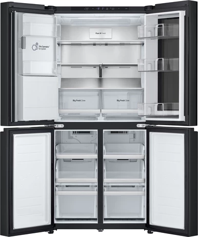 Frigorifer side-by-side LG InstaView GMG860EPBE 508 L i pavarur, i zi