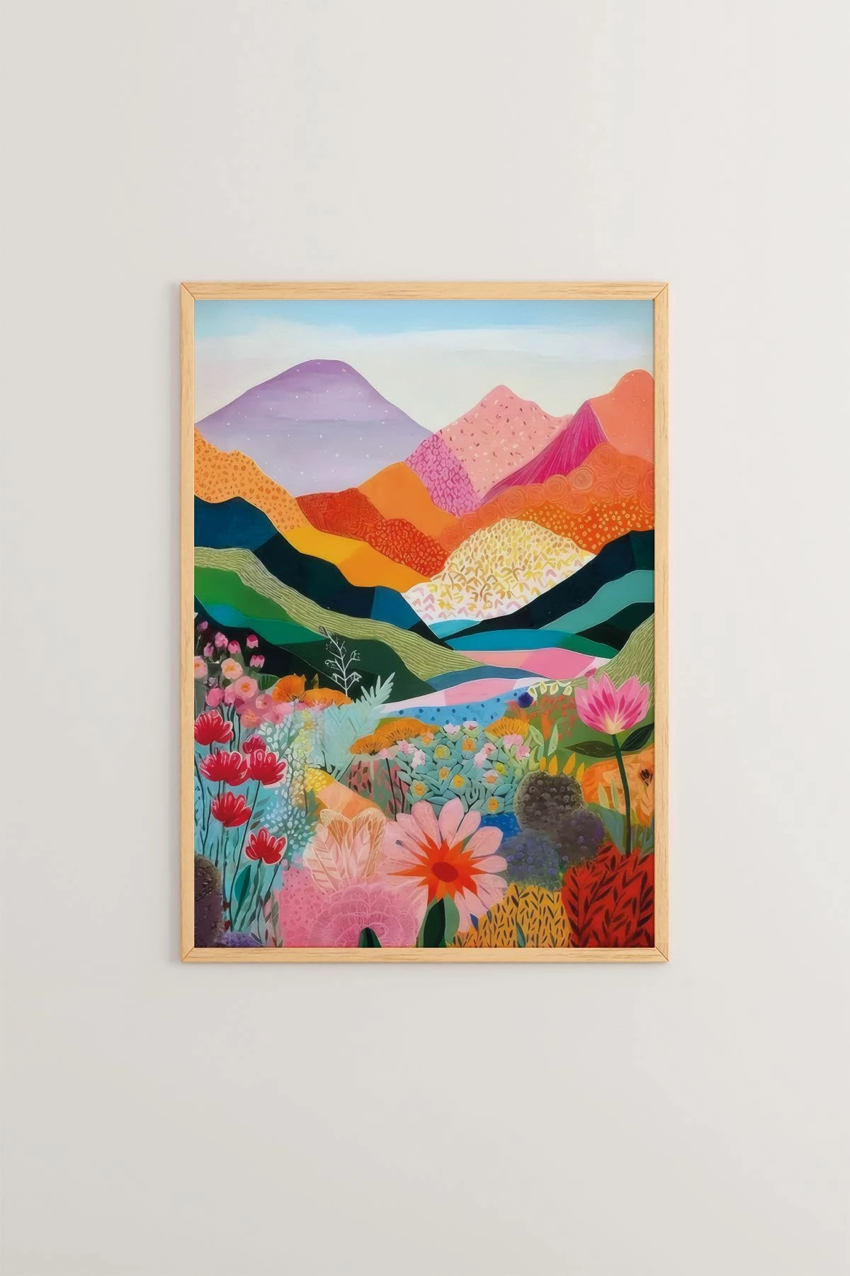 Pikturë dekorative me kornizë, shumëngjyrëshe, Artsrmdl2, 33x48cm