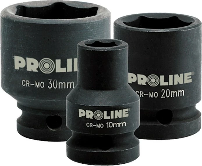 Soket udar PROLINE 18412, 1/2\", 12 mm, 6-këndësh, CrMo