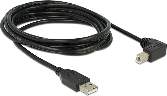 Kabllo USB DeLOCK USB 2.0-A në USB 2.0-B, 3m, 480 Mbps, e zezë