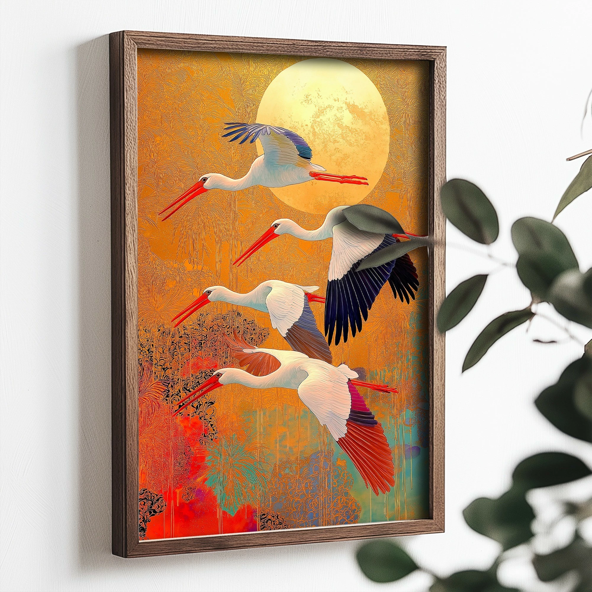Pikturë dekorative me kornizë MDF, Wallity, TUN052-XL, shumëngjyrëshe, 50x70x3.5cm