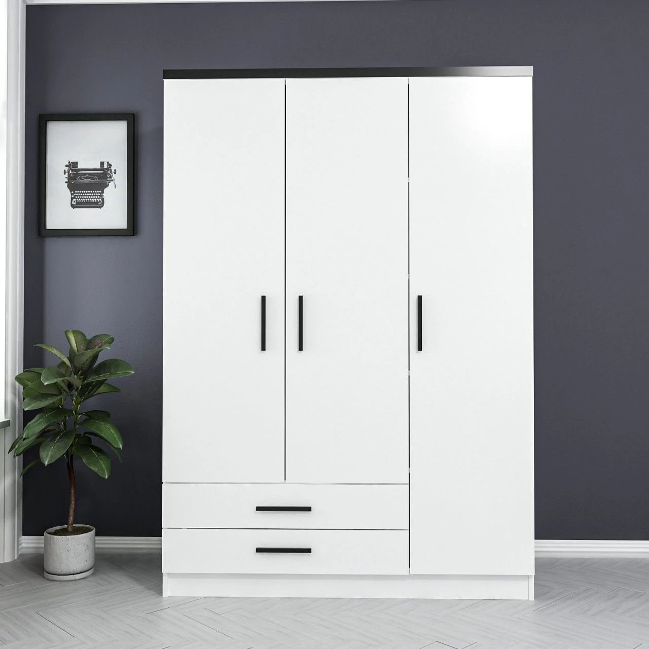 Dollap Skye Decor, ngjyrë e bardhë, 2247