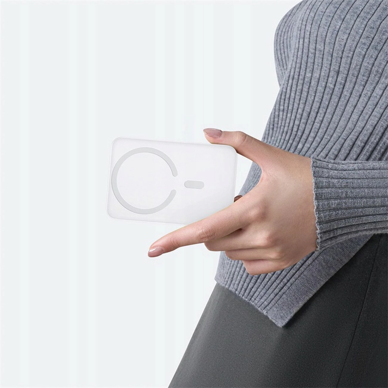 Powerbank Baseus EnerFill FM11 Ultra-Mini 10000mAh 22.5W, karikim magnetik/wireless 15W, USB-C, i bardhë