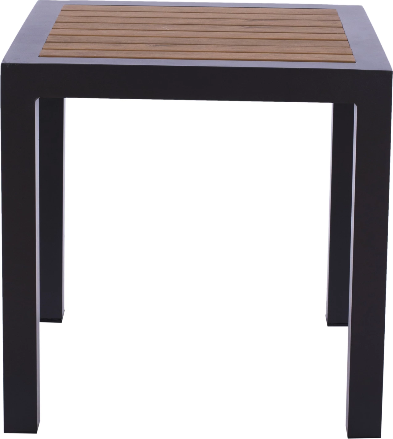 Tavolinë alumini FH5403.02 gri me sipërfaqe Polywood 45Χ45Χ45,5