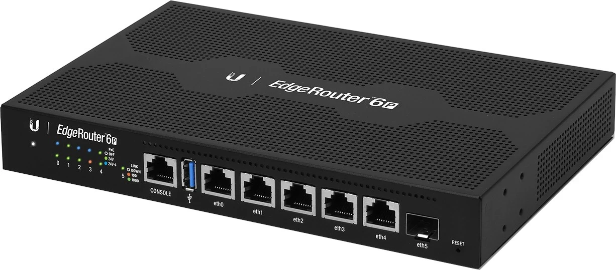 Router Ubiquiti ER-6P, 5x Gigabit, 24V passive PoE, 1xSFP