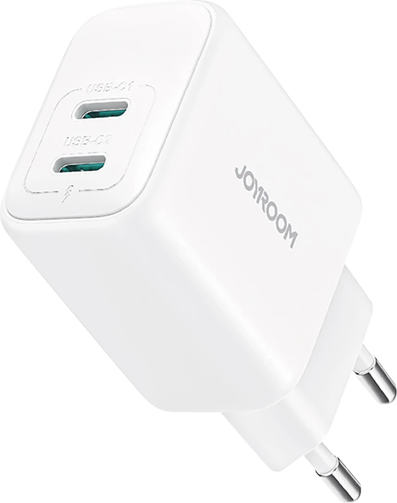 Kasë karikues Joyroom JR-TCF12, 2x USB-C, 20W, e bardhë