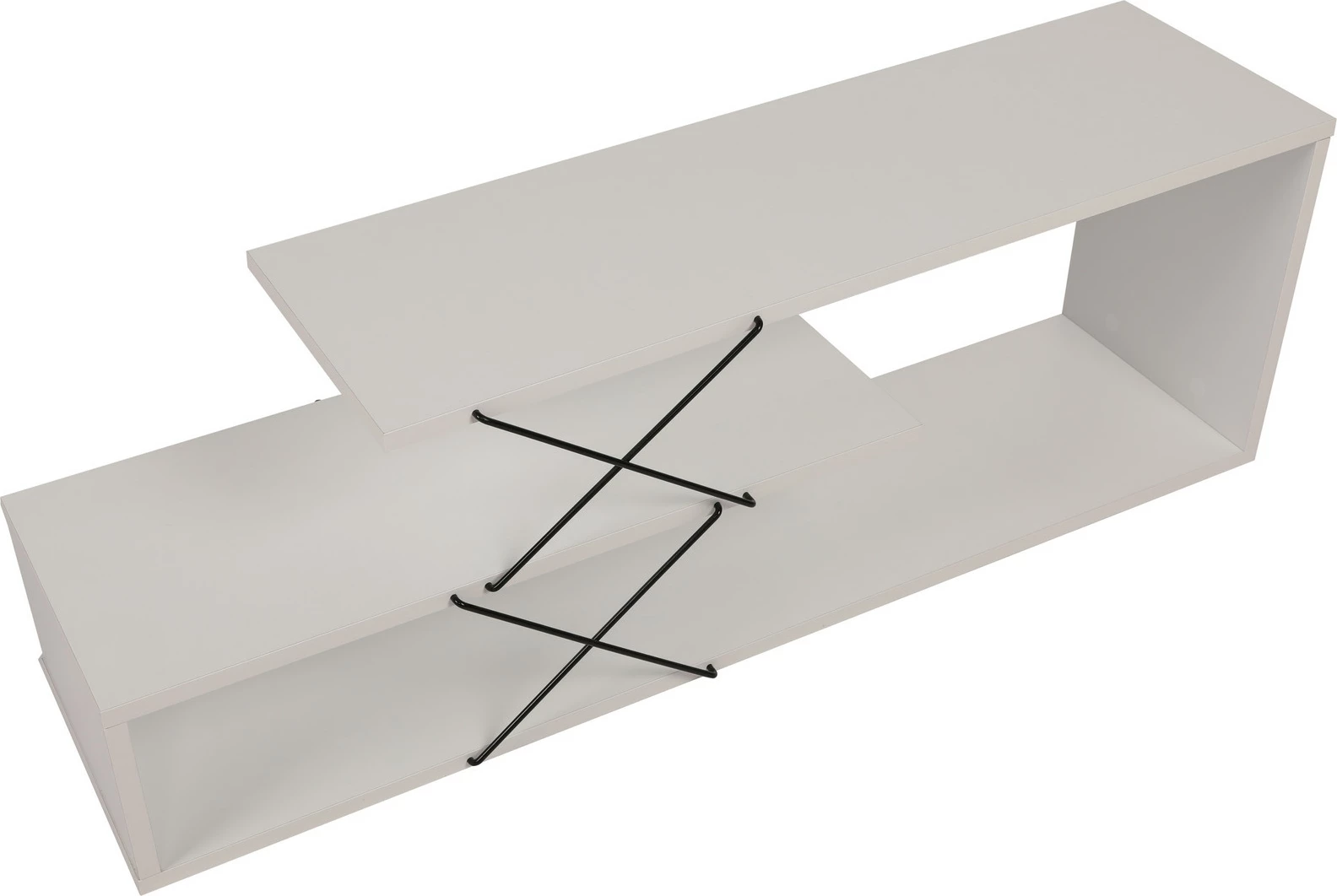 Komodë TV Hanah Home, Zigzag, e bardhë