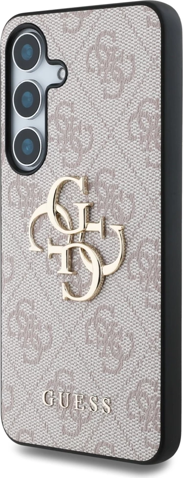 Mbështjellës Guess Big 4G Logo Classic Logo për Samsung Galaxy S25 Plus, Rozë