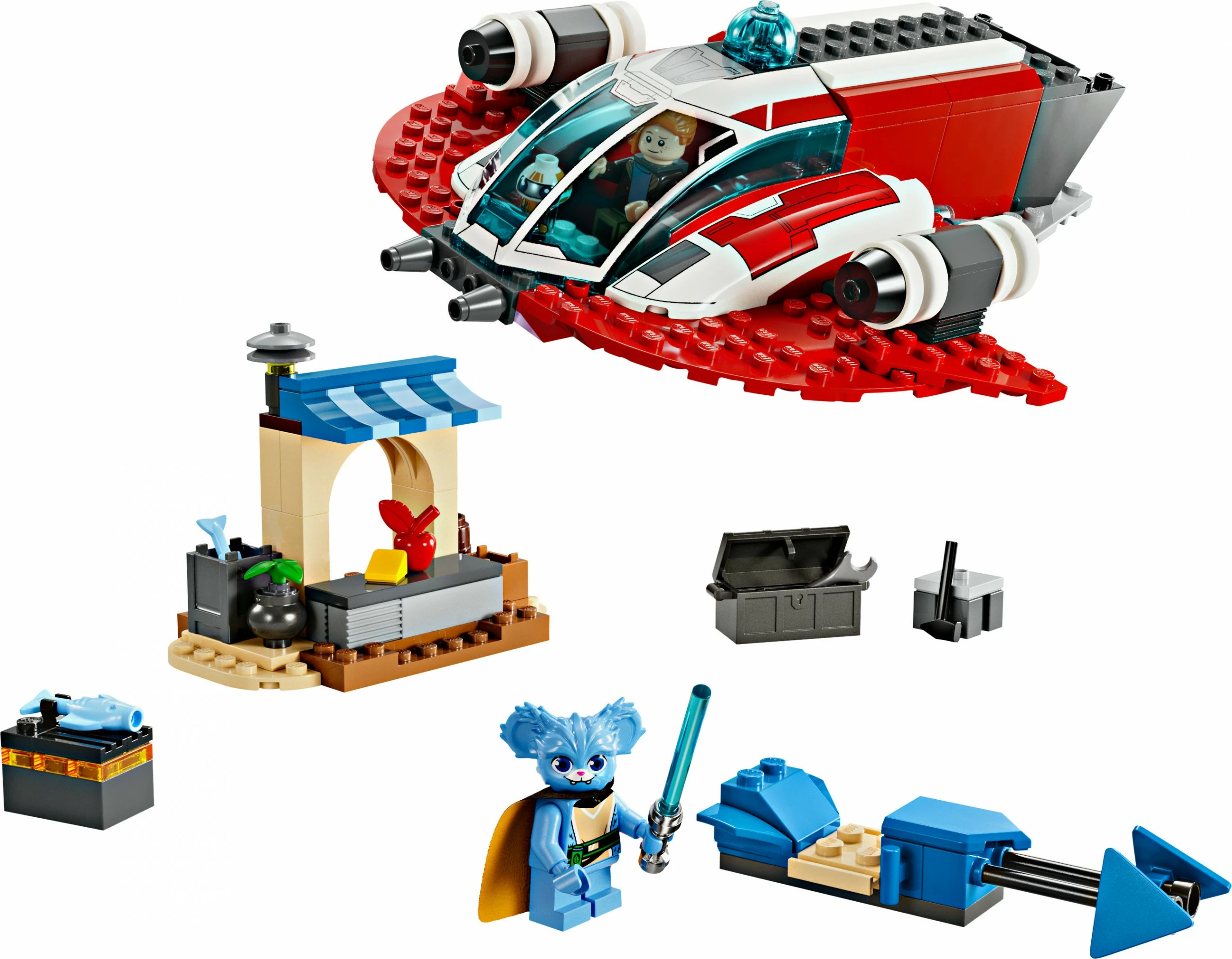 Set ndërtimi LEGO Star Wars The Crimson Firehawk 136 pjesë, multikolor