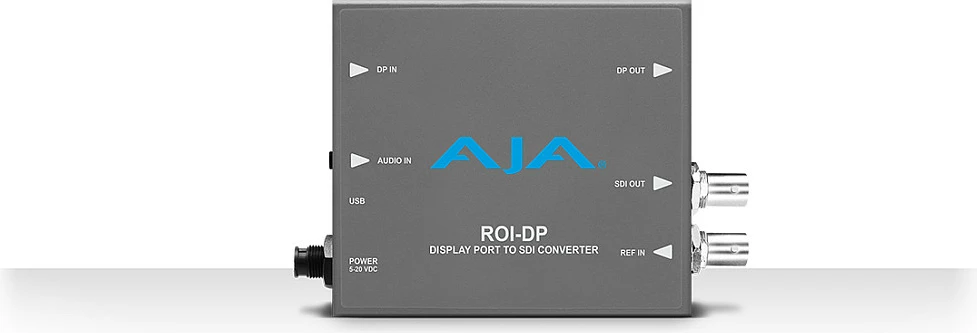Konvertues video AJA ROI-DP, DisplayPort në 3G-SDI/HDMI, 1080p, gri