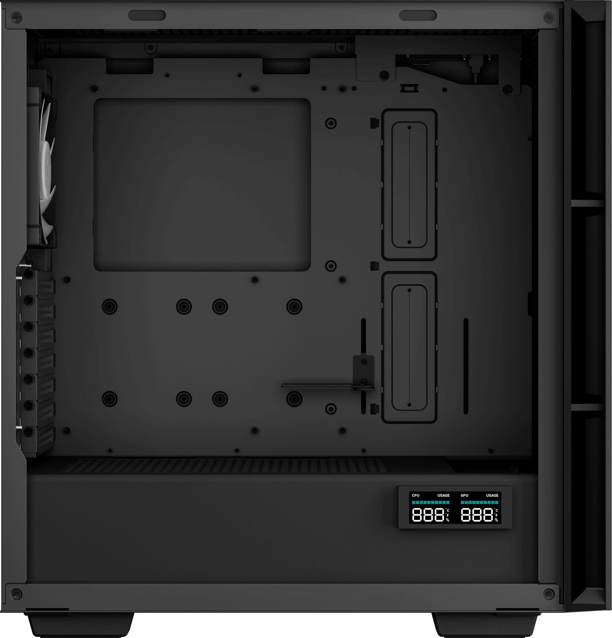 Kasë Deepcool CH560 Digital ARGB R-CH560-BKAPE4D-G-1, Midi Tower ATX/eATX, 4x PWM ARGB ventilatorë, USB-C, e zezë