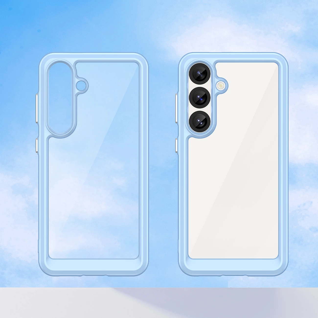 Mbështjellës Hurtel Outer Space Case për Samsung Galaxy S25, TPU/PC, Kaltër