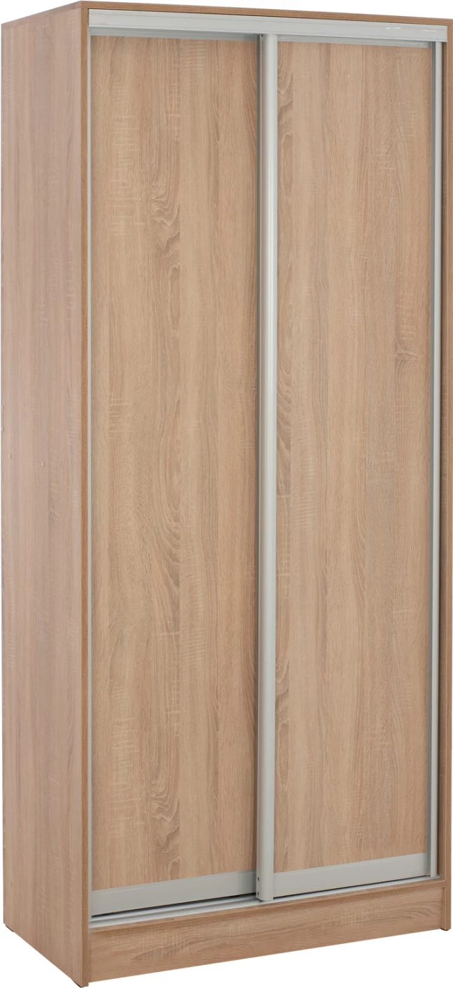 Dollap me dy dyer, ngjyrë lisi, FH2436.01, 90x45x210 cm