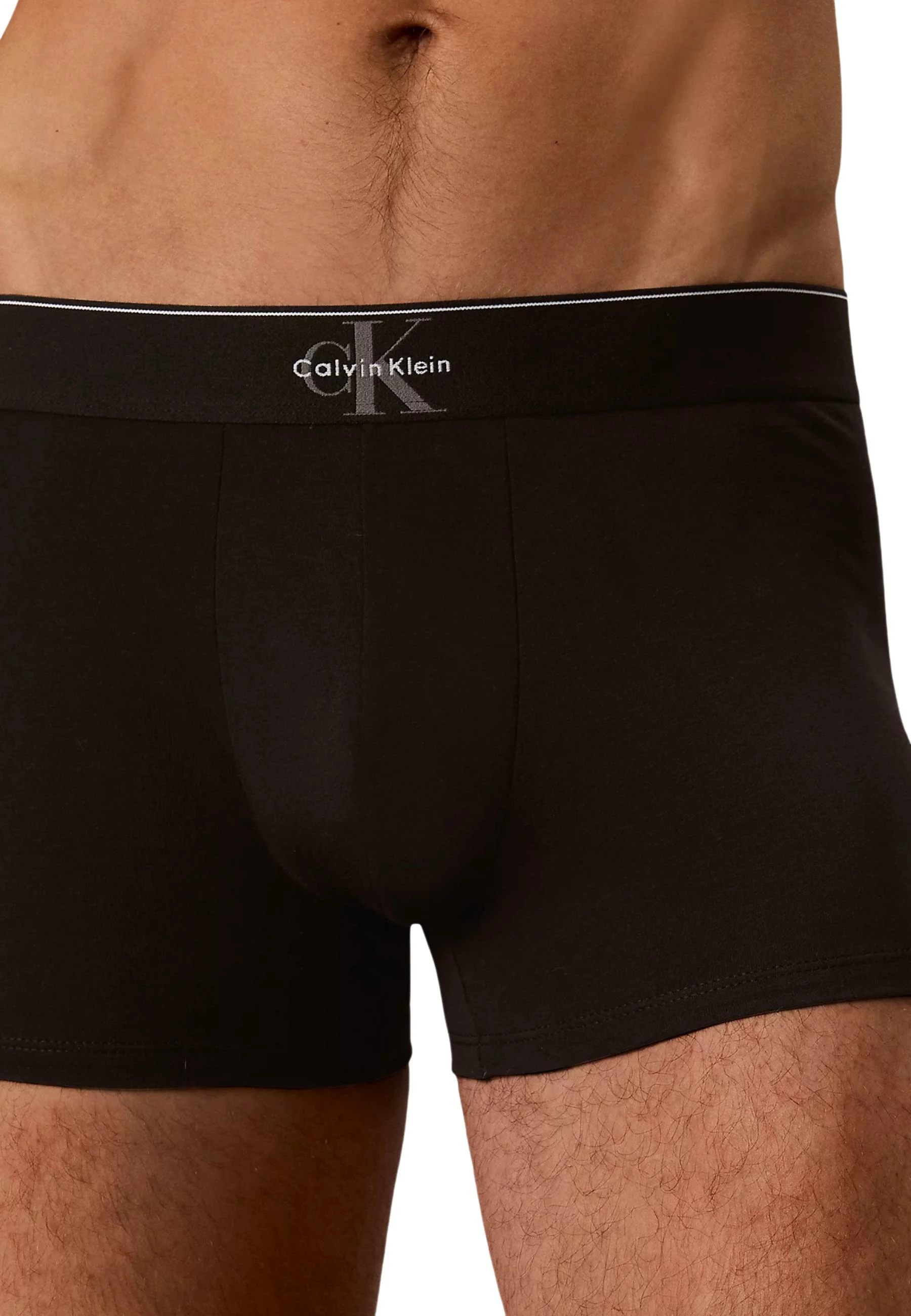 Të brendshme për meshkuj Calvin Klein Underwear Trunk LV00NB4472, të zeza-jeshile [Madhësia: XL]