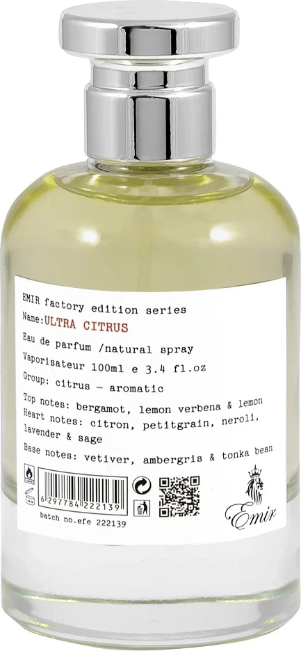 Eau de Parfum për meshkuj Emir Ultra Citrus Factory Edition, 100ml
