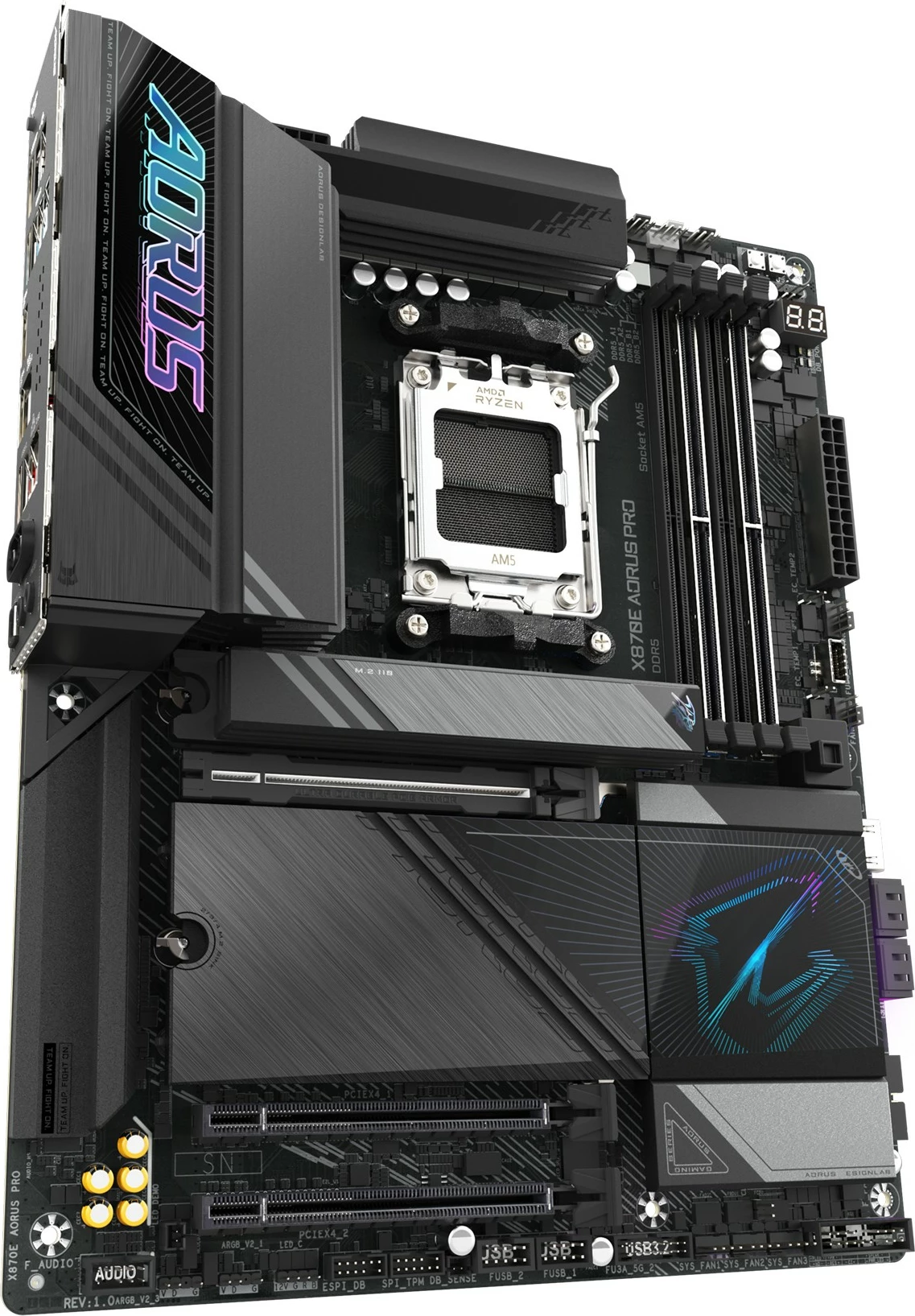 Pllakë amë Gigabyte X870E AORUS PRO, Socket AM5, DDR5, Wi-Fi 7