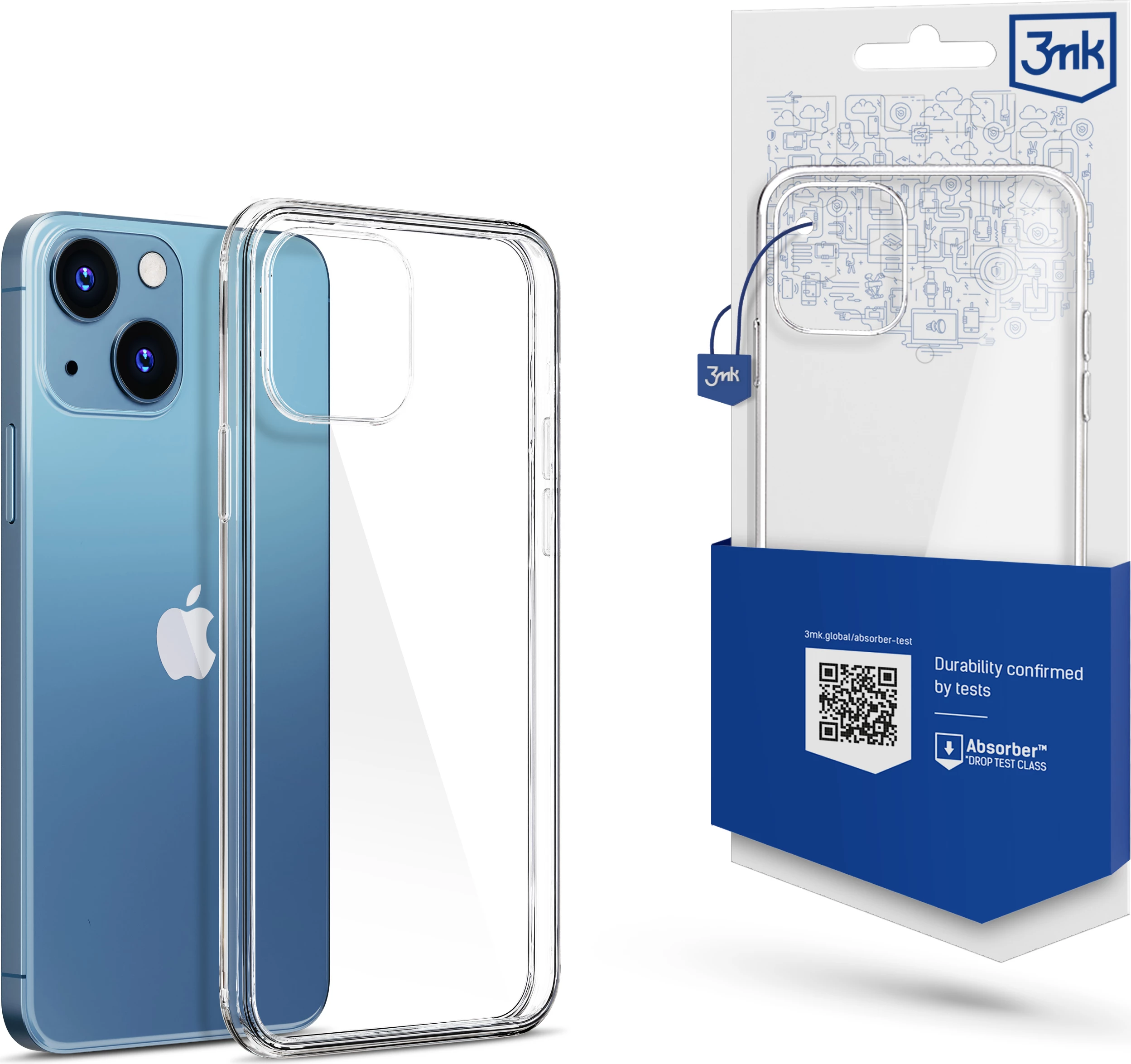 Mbështjellës 3mk Protection Clear Case për iPhone 13 Mini, Transparent