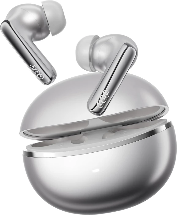 Kufje TWS QCY MeloBuds N70 HT18, ANC, LDAC, Bluetooth 6.0, deri 50h, karikim pa tel, USB-C, titanium-gold