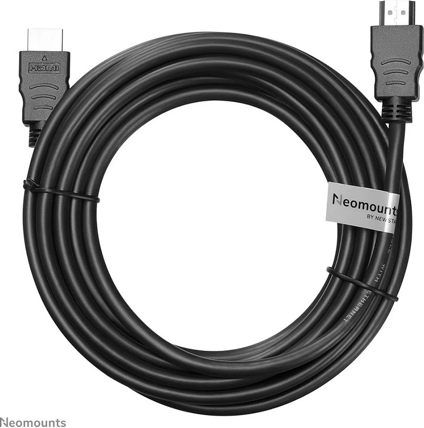 Kabllo HDMI Neomounts HDMI15MM, 5 m, 10.2 Gbit/s, e zezë