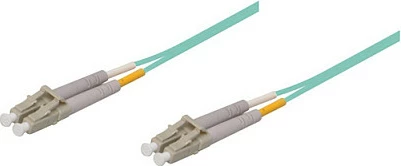 Kabllo fibër optike GoodConnections OM3 LC-LC, 10 m, full duplex, LSZH, blu