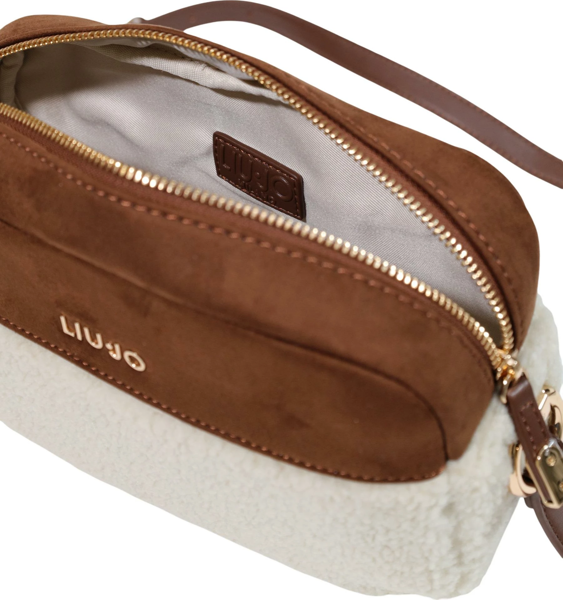 Çantë crossbody për femra Liu Jo M Camera Case AF6211 E1163, krem