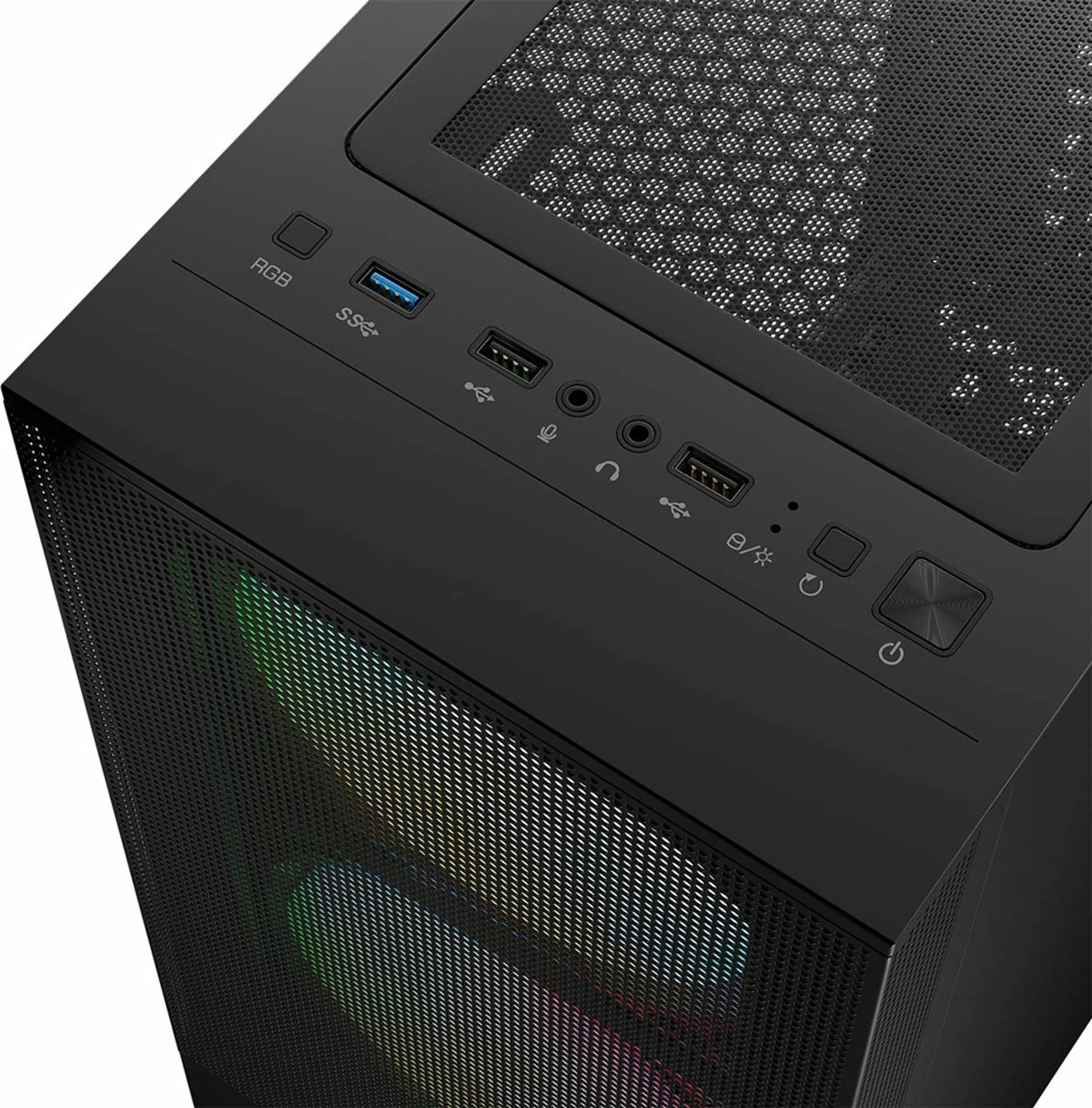 Kasë Logic Concept Arya ARGB (AT-ARYA-10-000000-0002) Midi Tower ATX, me xham të temperuar, pa furnizim energjie, e zezë