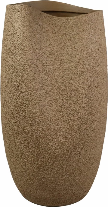 Vazo dekorative AITHERIUM.I, polirezine, ngjyrë terrakote, 20.5x20.5x37.5cm