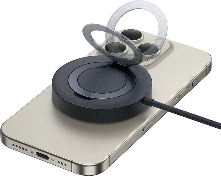 Karikues wireless Baseus Simple Mini4, 15W, MagSafe, i zi