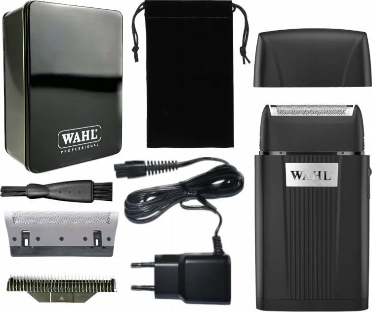 Makinë rroje Wahl Super Close 3616-0470, foil, lithium-ion, 150 min, 0.1 mm, e zezë, set me kuti dhe aksesorë