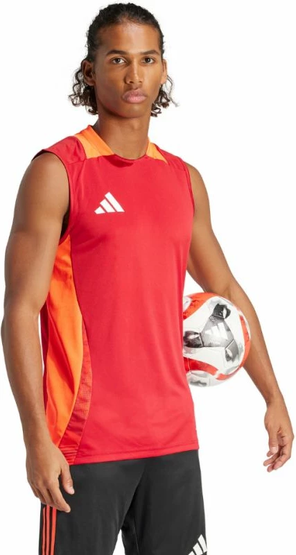 Fanellë pa mëngë për meshkuj adidas, e kuqe