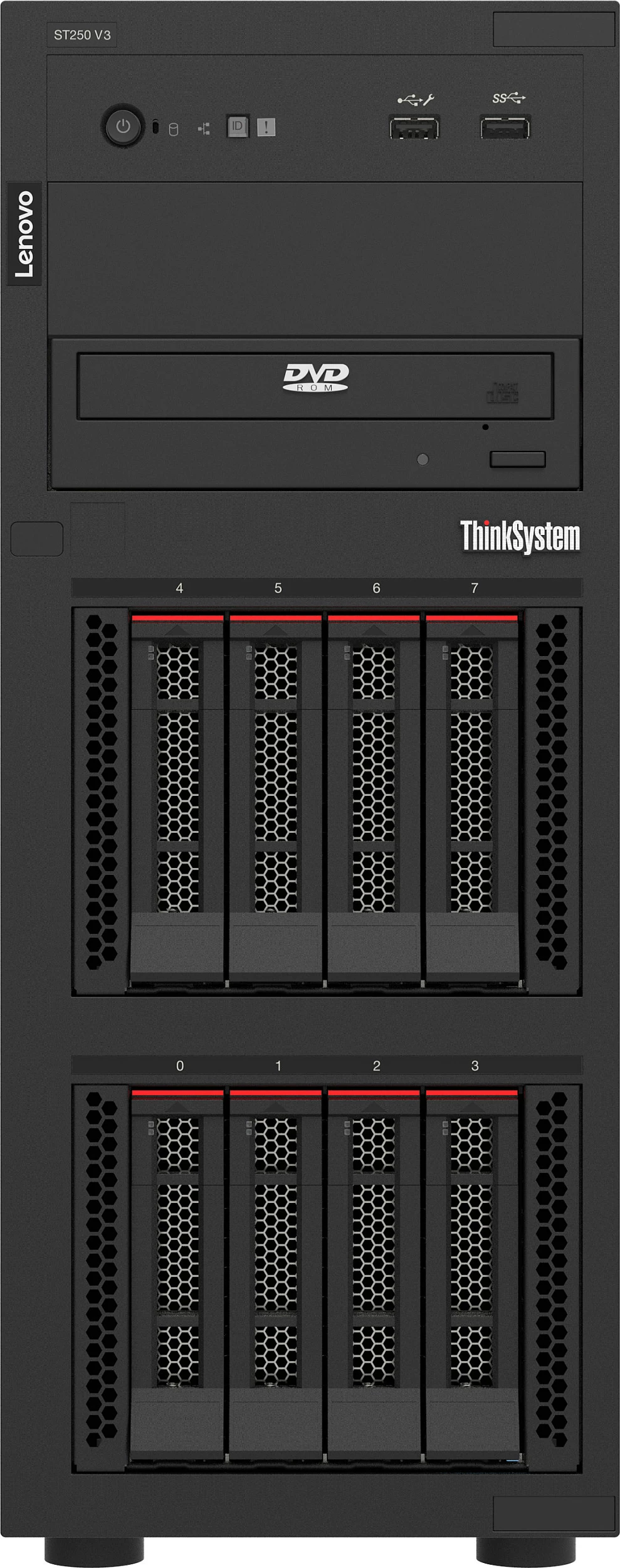 Server tower Lenovo ThinkSystem ST250 V3, Xeon 6315P, 16GB DDR5 ECC, 800W, i zi