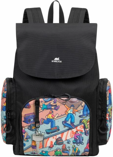 çantë shpine RIVACASE Skaters 5425 15L për laptop, e zezë