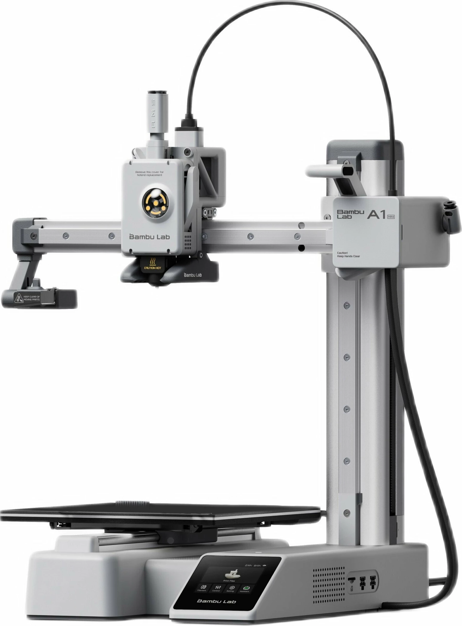 Printer 3D Bambu Lab A1 mini 180x180x180mm, Wi‑Fi, kamerë 1080p, nozzle 0.4mm, gri (BML-24564)