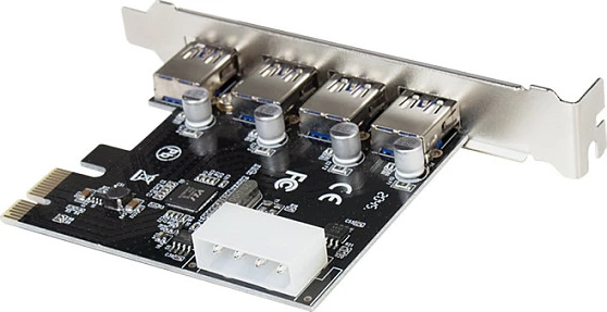 Kartelë PCIe LogiLink PC0057A, 4 porta USB 3.0, 5 Gbit/s