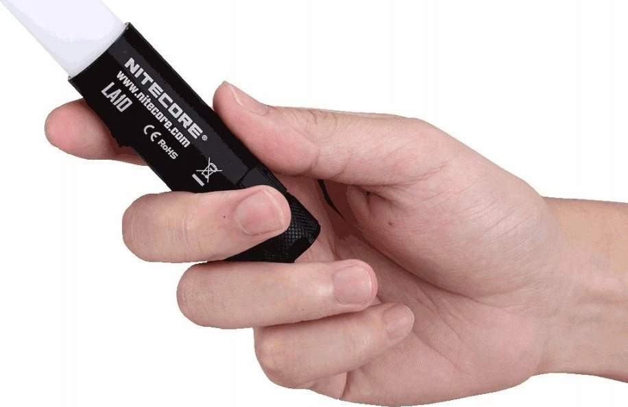 Dritë dore Nitecore LA10 135 lm LED, 1x AA, IPX6, difuzor i zgjatshëm, kapak magnetik, e zezë, set me litar dore dhe unaza rezervë