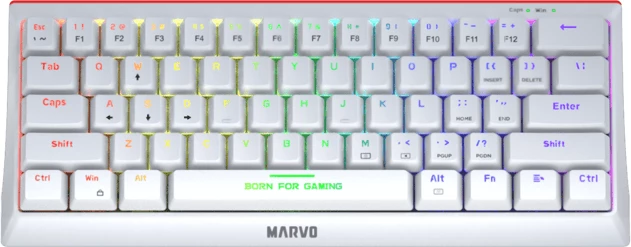 Tastierë MARVO KG962G WH EN-R