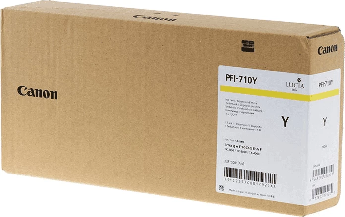 Bojë printeri, Canon, PFI-710Y 2357C001, 700 ml XL, e verdhë