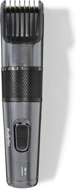 Makinë qethjeje BaByliss Men E976E, 26 gjatësi 0.5-25 mm, rrjet/aku, teh titanium, me krehër mjekre, e zezë/argjendtë