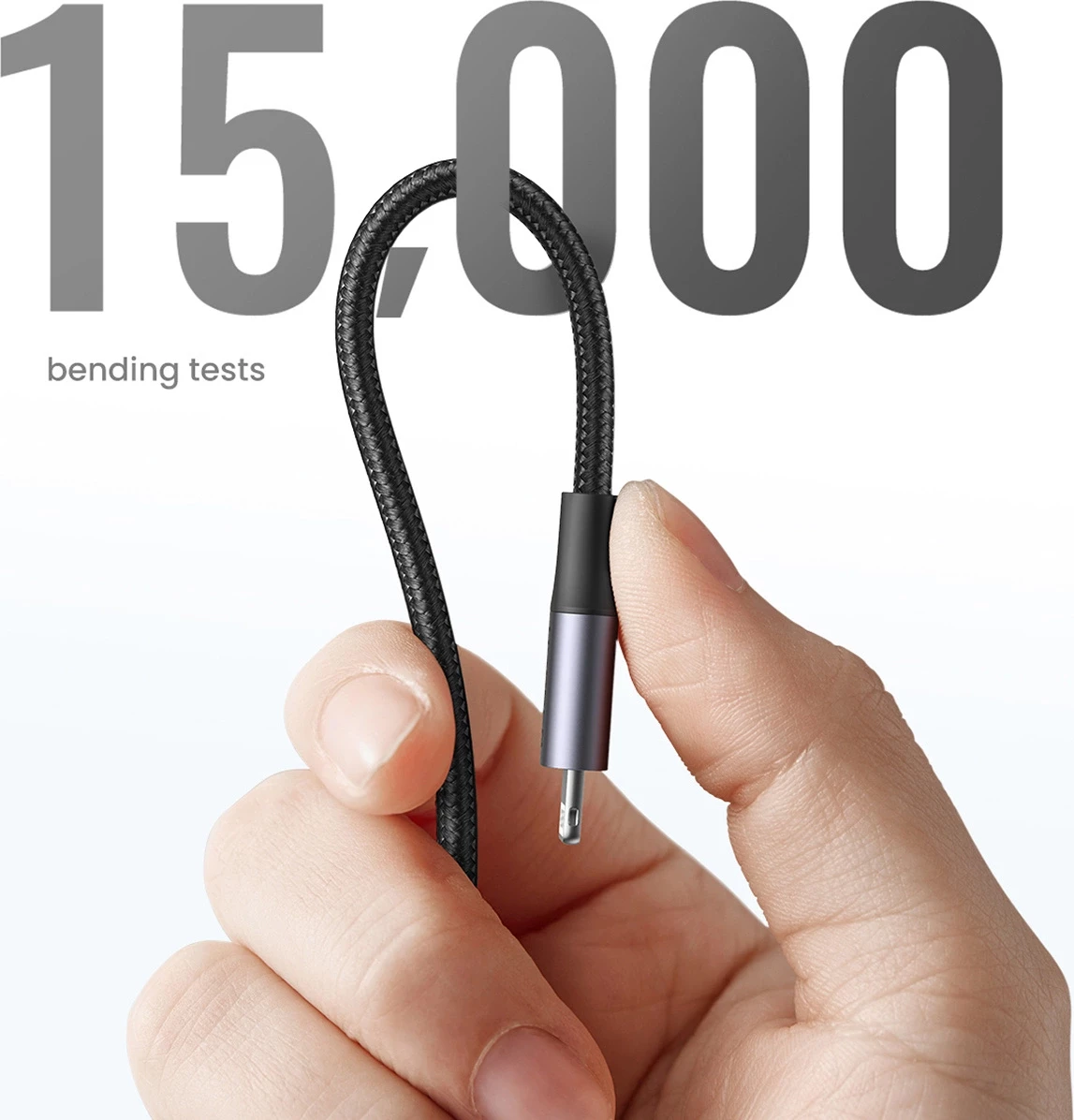 Kabllo Ugreen US304 60759, Lightning në USB-C, 1m, Gri
