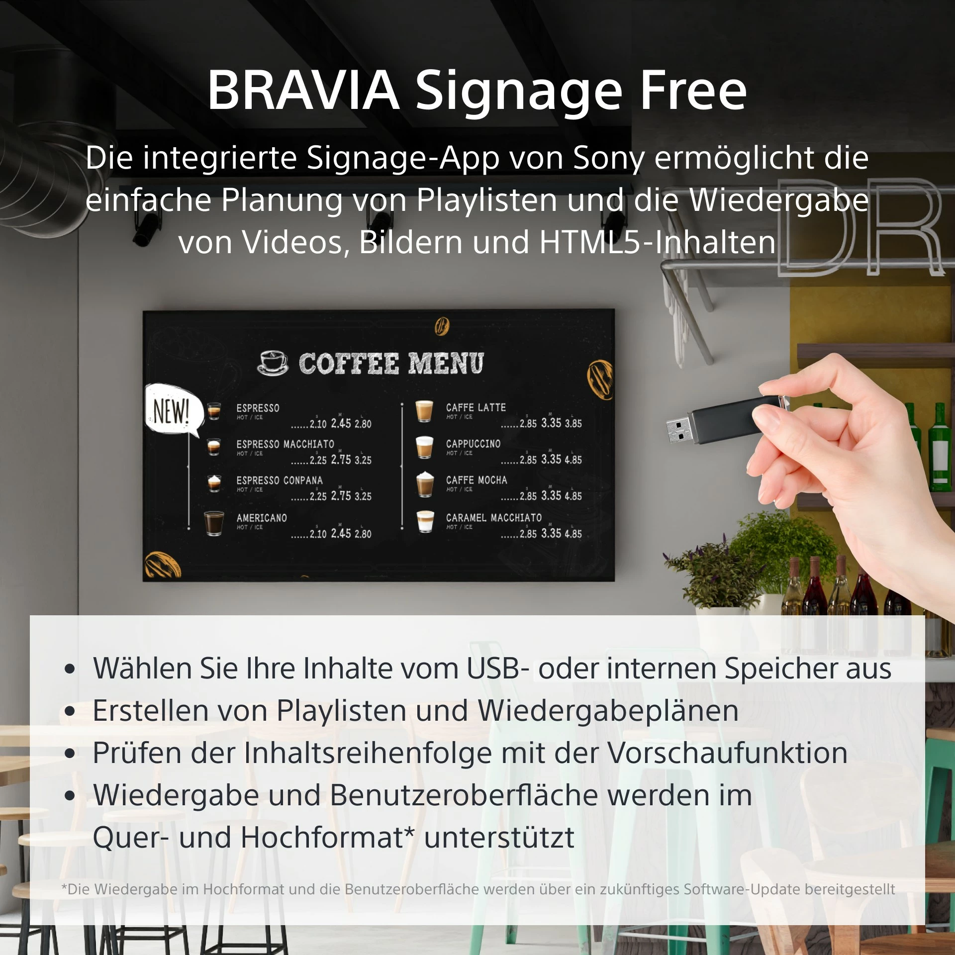 Ekran i madh Sony FW-65EZ20L, 65 inç, 4K Ultra HD, LCD, Android, Wi-Fi