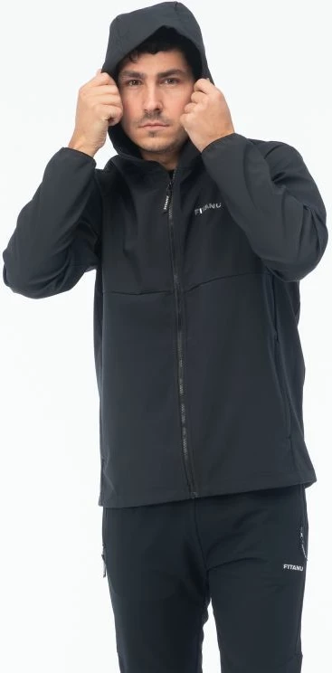 Jakne softshell për meshkuj Fitanu FARISE, e zezë