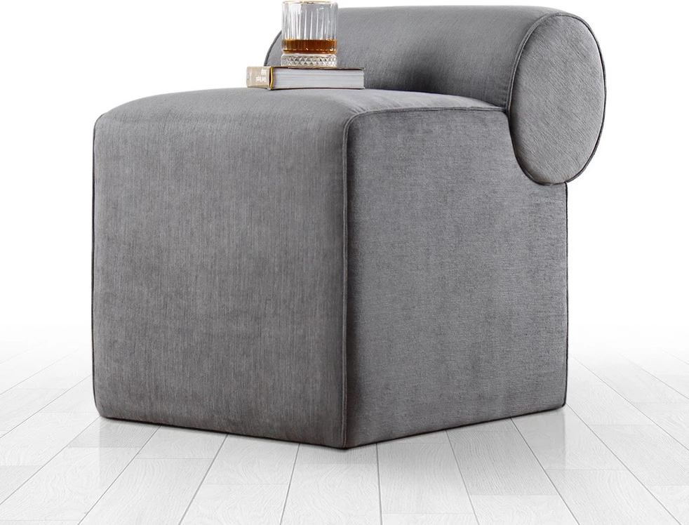 Puf Atelier del Sofa, Linburg, ngjyrë gri